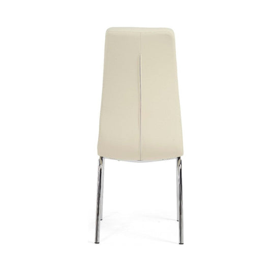 Calgary Cream Faux Leather Dining Chairs Dining Chairs Calgary 